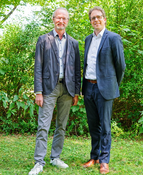 Schulleiter Matthias Bochert (re.) und stellv. Schulleiter Roland Spieß (li.)